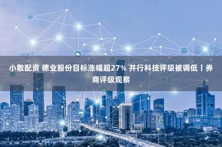 小散配资 德业股份目标涨幅超27% 并行科技评级被调低丨券商评级观察