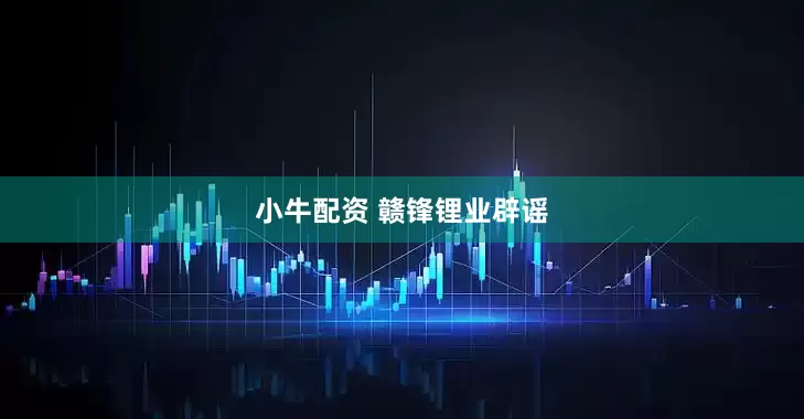 小牛配资 赣锋锂业辟谣