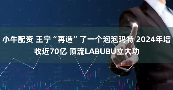 小牛配资 王宁“再造”了一个泡泡玛特 2024年增收近70亿 顶流LABUBU立大功